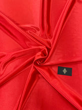 Coral Red Shiny Elastic Taffeta