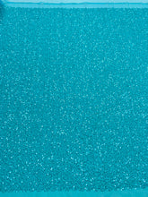 Dantela Couture türkiz általános mintával, gyöngyökkel és flitterekkel