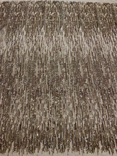 Dantela Couture Antik Arany Lineáris Mintával, Gyöngyökkel és Flitterekkel