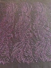 Dantela Couture Por virágmintával, gyöngyökkel és flitterekkel