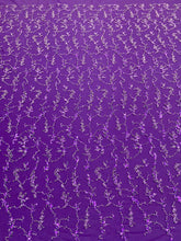 Dantela Couture Sötétlila Gyöngyökkel, Gyöngyökkel és Flitterekkel