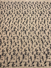 Dantela Couture Neagra cu Perle, Margele si Paiete