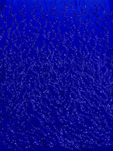 Dantela Couture Királyi Kék Gyöngyökkel és Flitterekkel