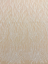 Dantela Couture Ivory cu Siraguri, cu Margele si Paiete