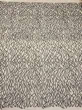 Dantela Couture Neagra cu Siraguri din Margele