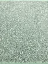 Csipke Couture Ezüst Tüllön Mentazöld Általános Mintával, Gyöngyökkel és Flitterekkel