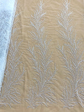 Dantela Couture Diamond cu Crengi, cu Perle, Margele si Paiete