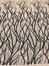 Fekete Couture Csipke Gyöngyökkel és Flitterekkel