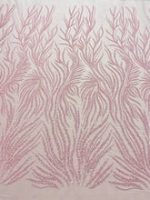 Dantela Couture Rózsaszín Lazac Gyöngyökkel és Flitterekkel