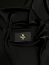 Szatén elasztikus prémium fekete