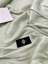 Voal Peliculizat Creponat Verde Prafuit