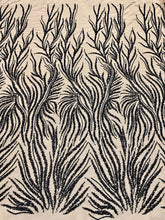 Fekete Couture Csipke Gyöngyökkel és Flitterekkel