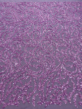 Dantela Couture Pudra cu Model Geometric, cu Margele si Paiete