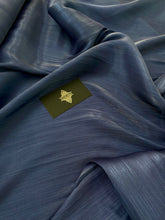 Voal Peliculizat Creponat Bleumarin