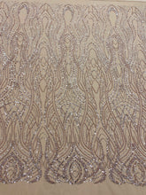 Csipke Couture Arany Rózsa gyöngyökkel, gyöngyökkel és flitterekkel