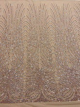 Csipke Couture Arany Rózsa panellel, gyöngyökkel, gyöngyökkel és flitterekkel