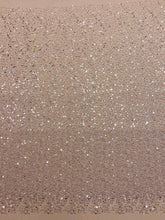 Csipke Couture arany rózsaszín átmenetes, gyöngyökkel, gyöngyökkel és flitterekkel