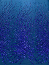 Dantela Couture Tengerészkék gyöngyökkel és flitterekkel