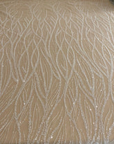 Dantela Couture Ivory gyöngyökkel és flitterekkel