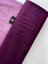 Sötétlila Klasszikus Tüll - 3 m Szélesség