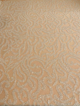 Dantela Couture Ivory geometriai mintával, gyöngyökkel és flitterekkel