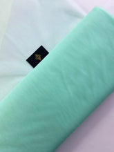 Tüll Klasszikus Világos Menta Zöld - 3 m Szélesség