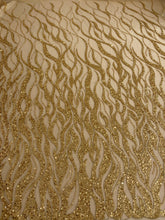 Arany Couture Csipke Gyöngyökkel és Flitterekkel