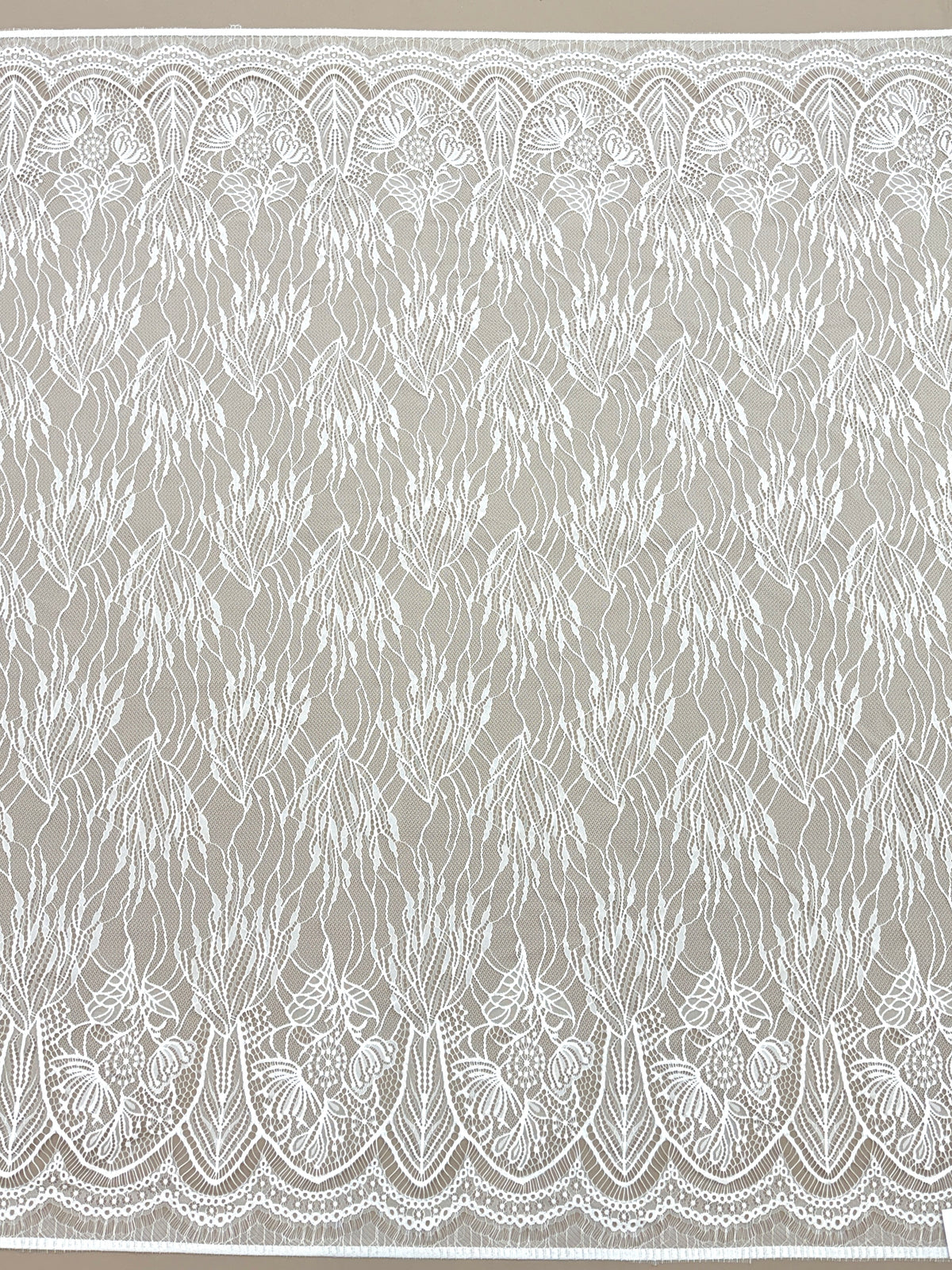 Dantelă Chantilly Ivory - Cupon 3 m