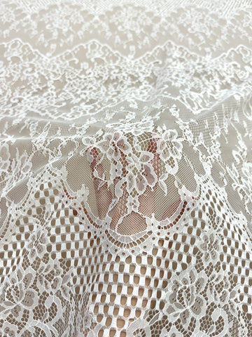 Dantela Chantilly Ivory - Cupon 3 m