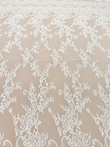 Dantela Chantilly Ivory - Cupon 3 m