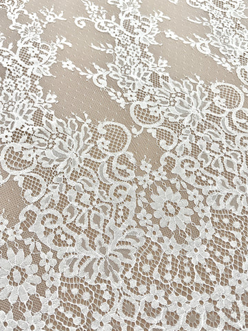 Dantela Chantilly Ivory - Cupon 3 m