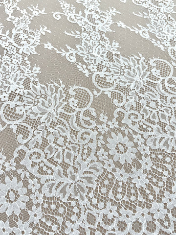 Dantela Chantilly Ivory - Cupon 3 m