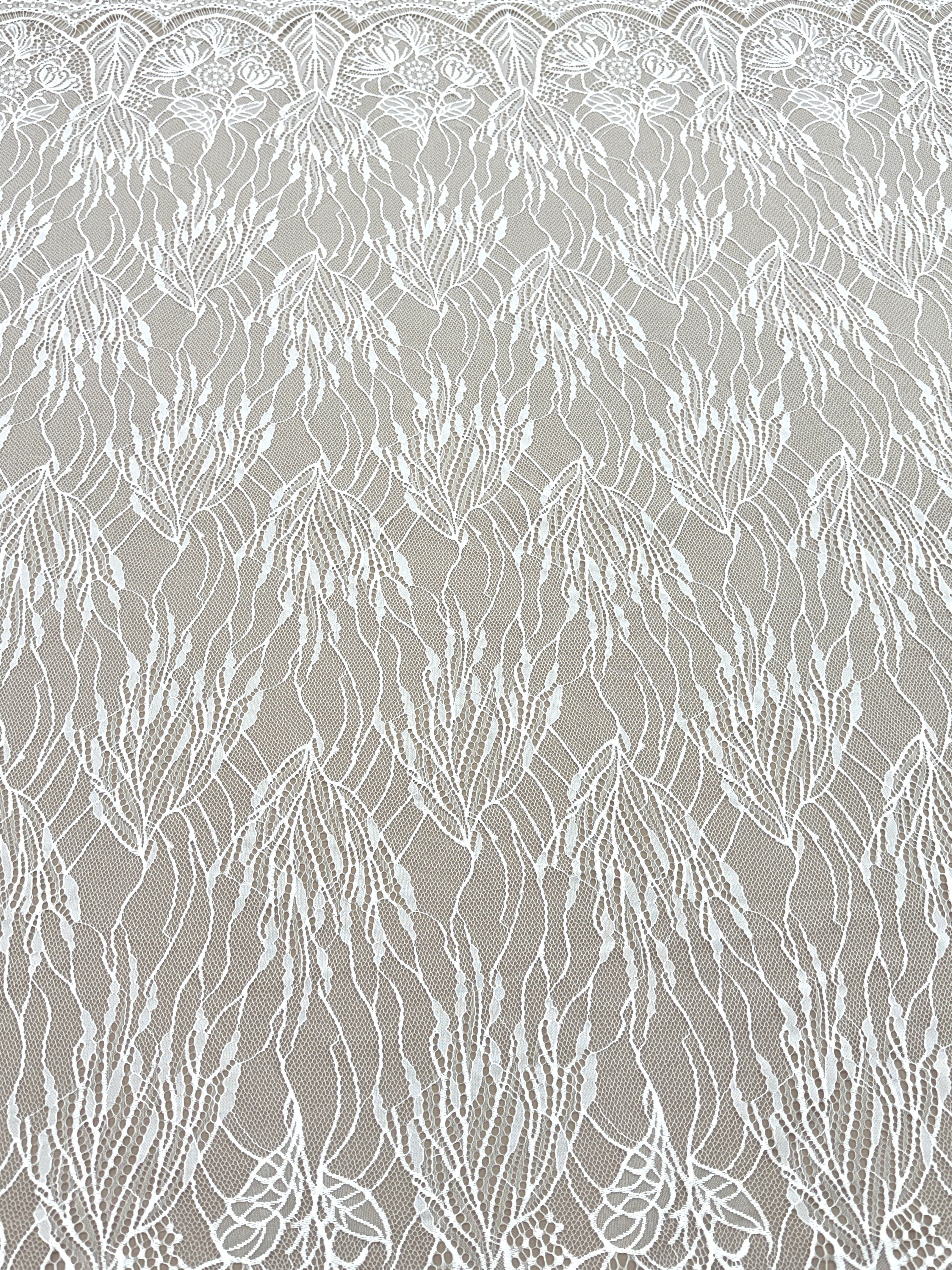 Dantelă Chantilly Ivory - Cupon 3 m