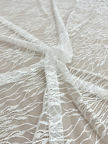 Dantelă Chantilly Ivory - Cupon 3 m