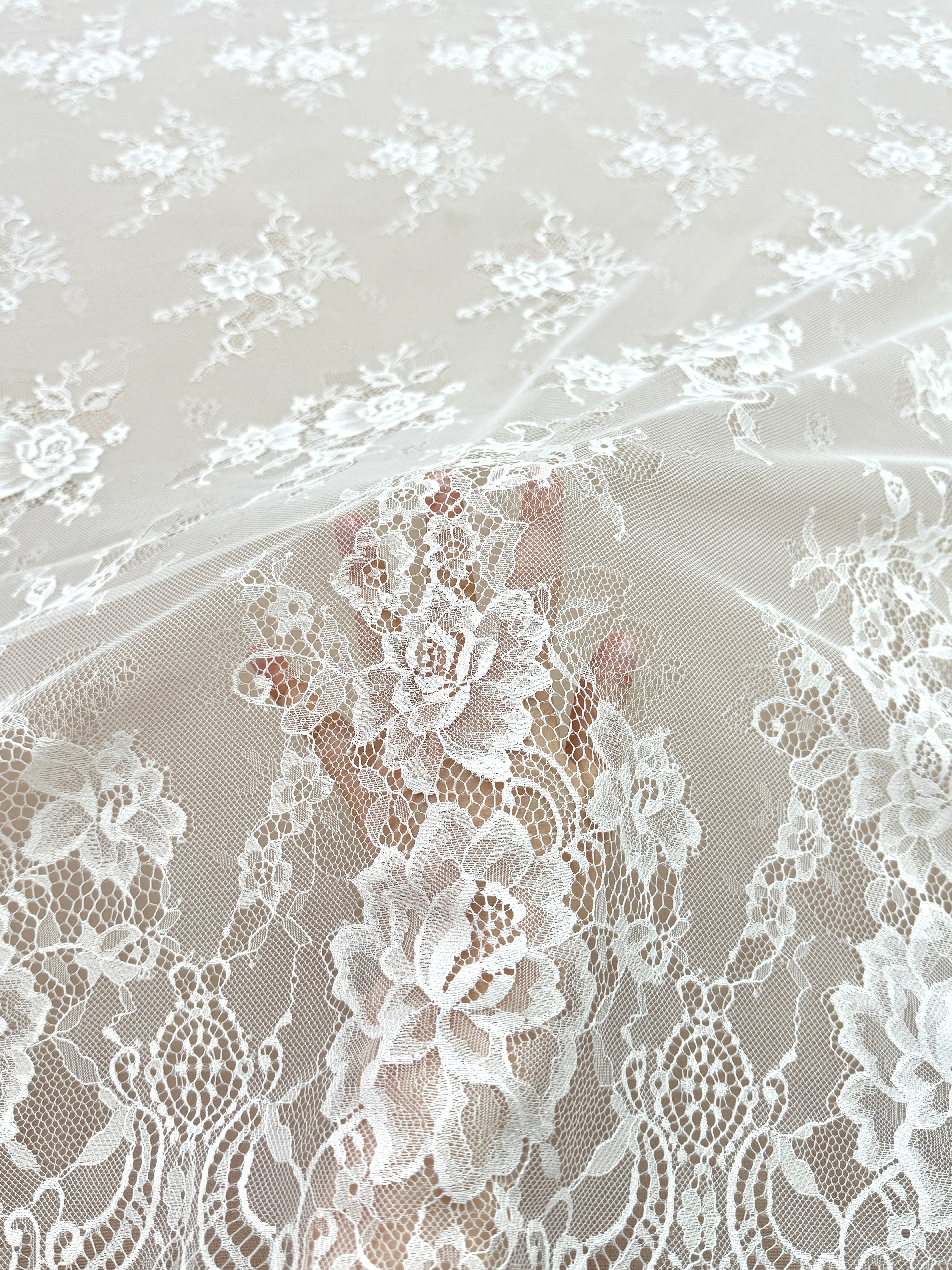 Dantela Chantilly Ivory - Cupon 3 m