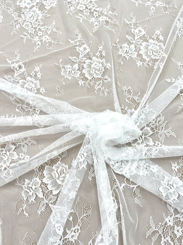 Dantela Chantilly Ivory - Cupon 3 m