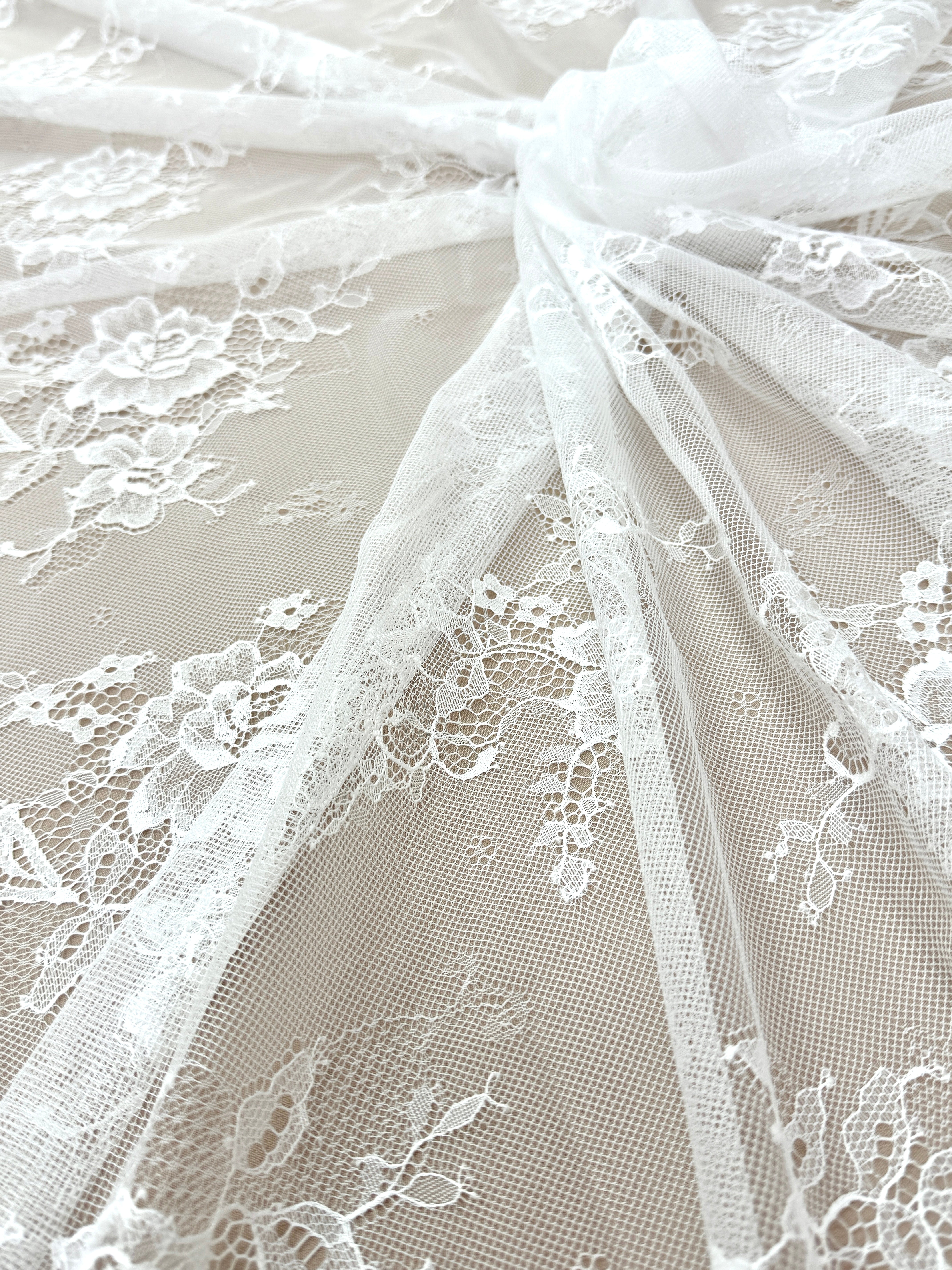 Dantela Chantilly Ivory - Cupon 3 m