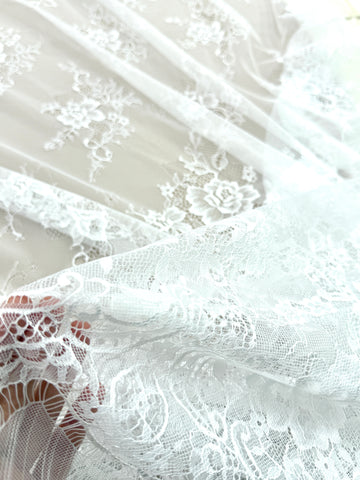 Dantela Chantilly Ivory - Cupon 3 m