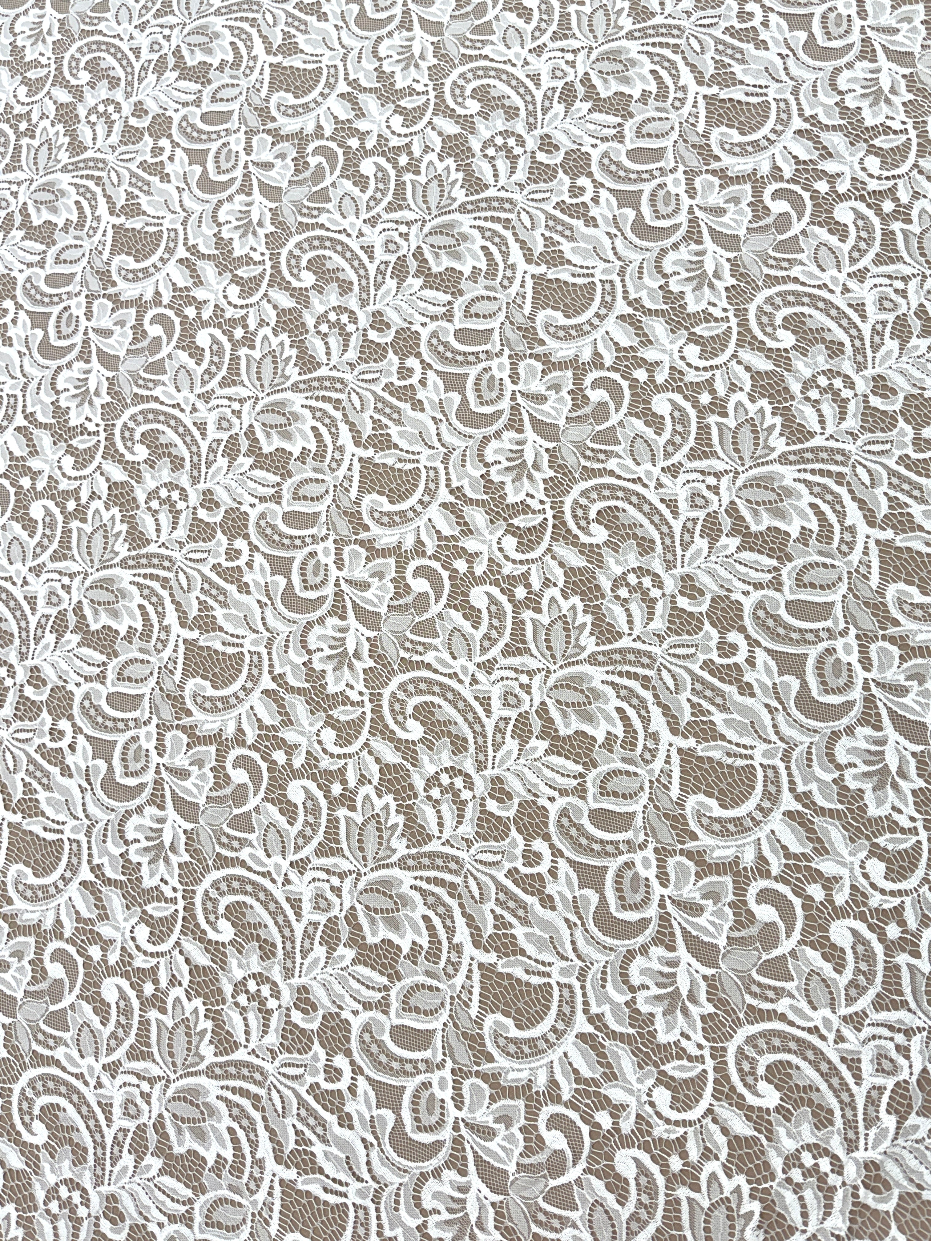 Dantela Chantilly Ivory - Cupon 3 m