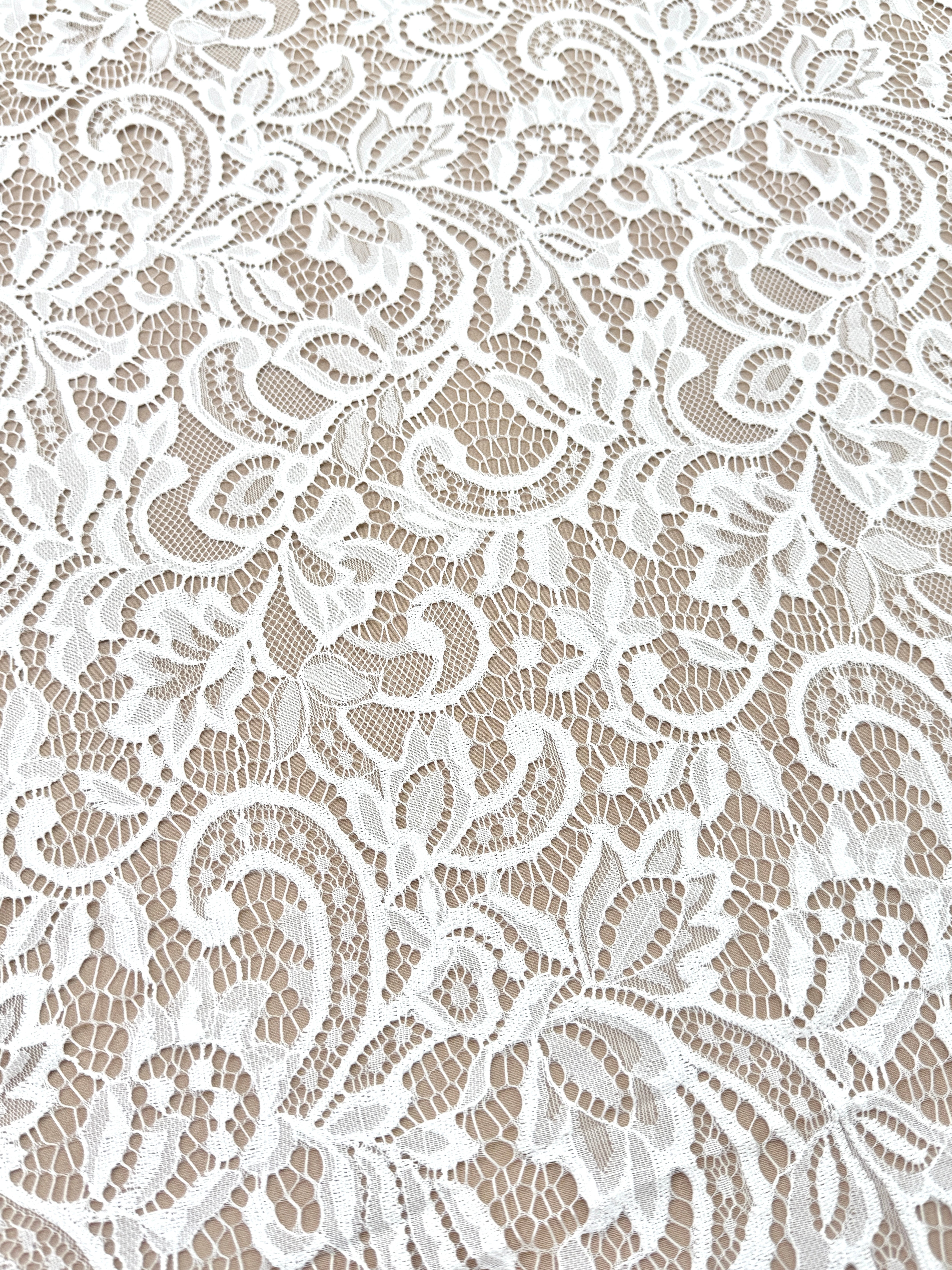 Dantela Chantilly Ivory - Cupon 3 m