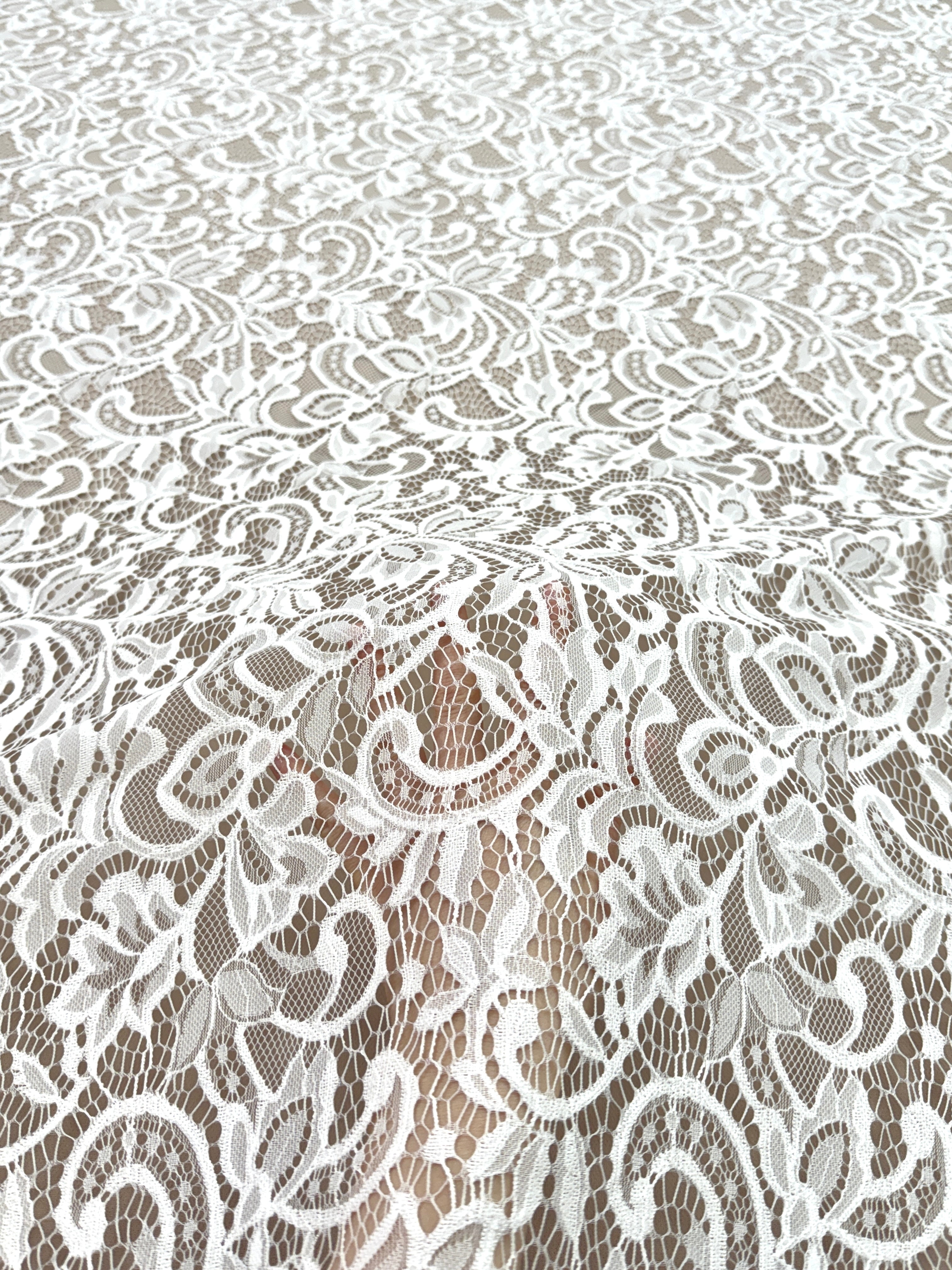 Dantela Chantilly Ivory - Cupon 3 m