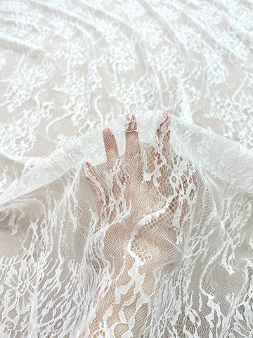 Dantela Chantilly Ivory - Cupon 3 m