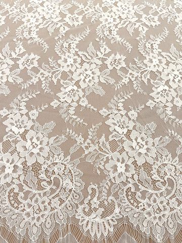 Dantela Chantilly Ivory - Cupon 3 m