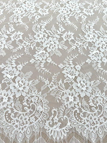 Dantela Chantilly Ivory - Cupon 3 m