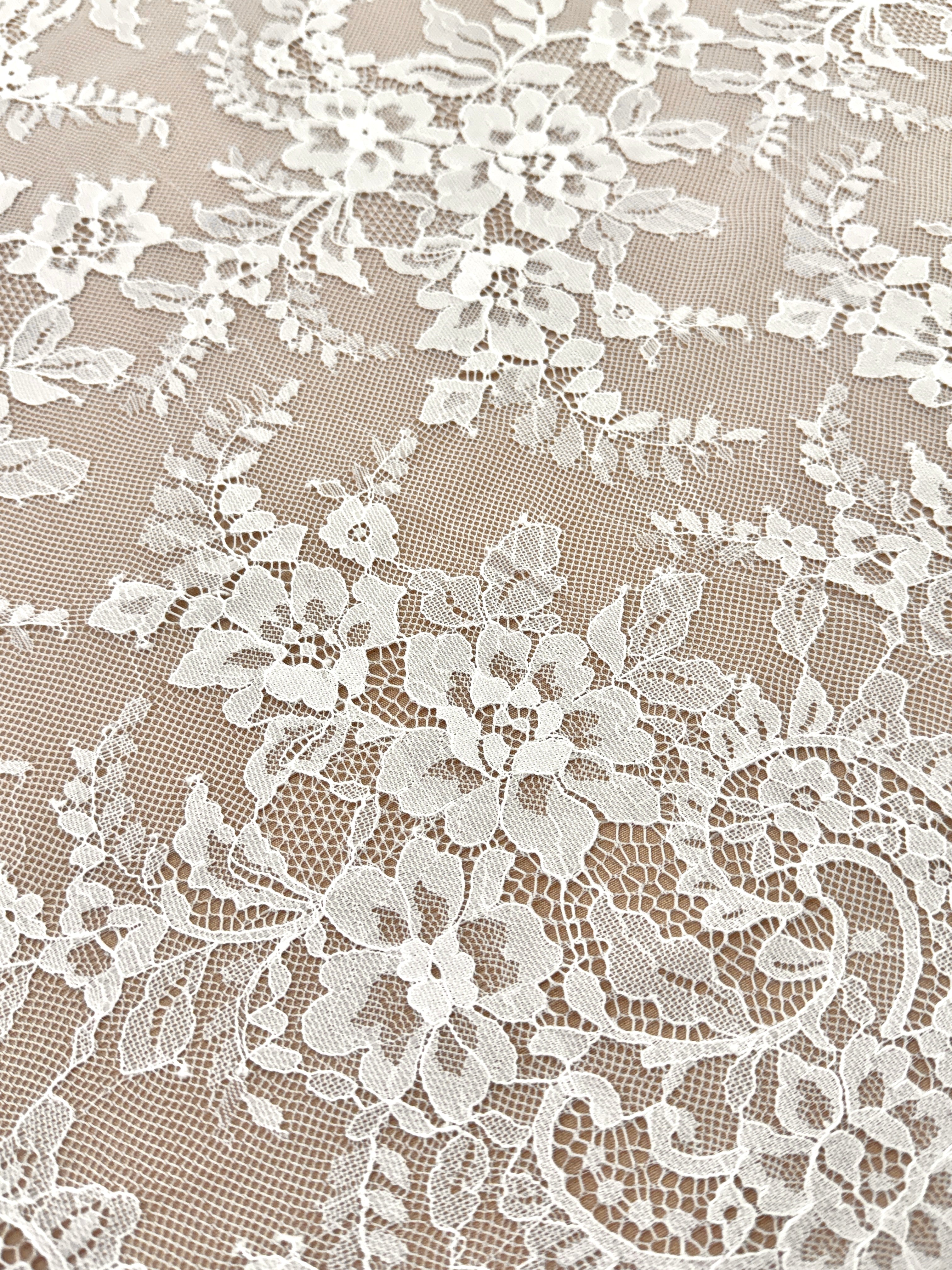 Dantela Chantilly Ivory - Cupon 3 m