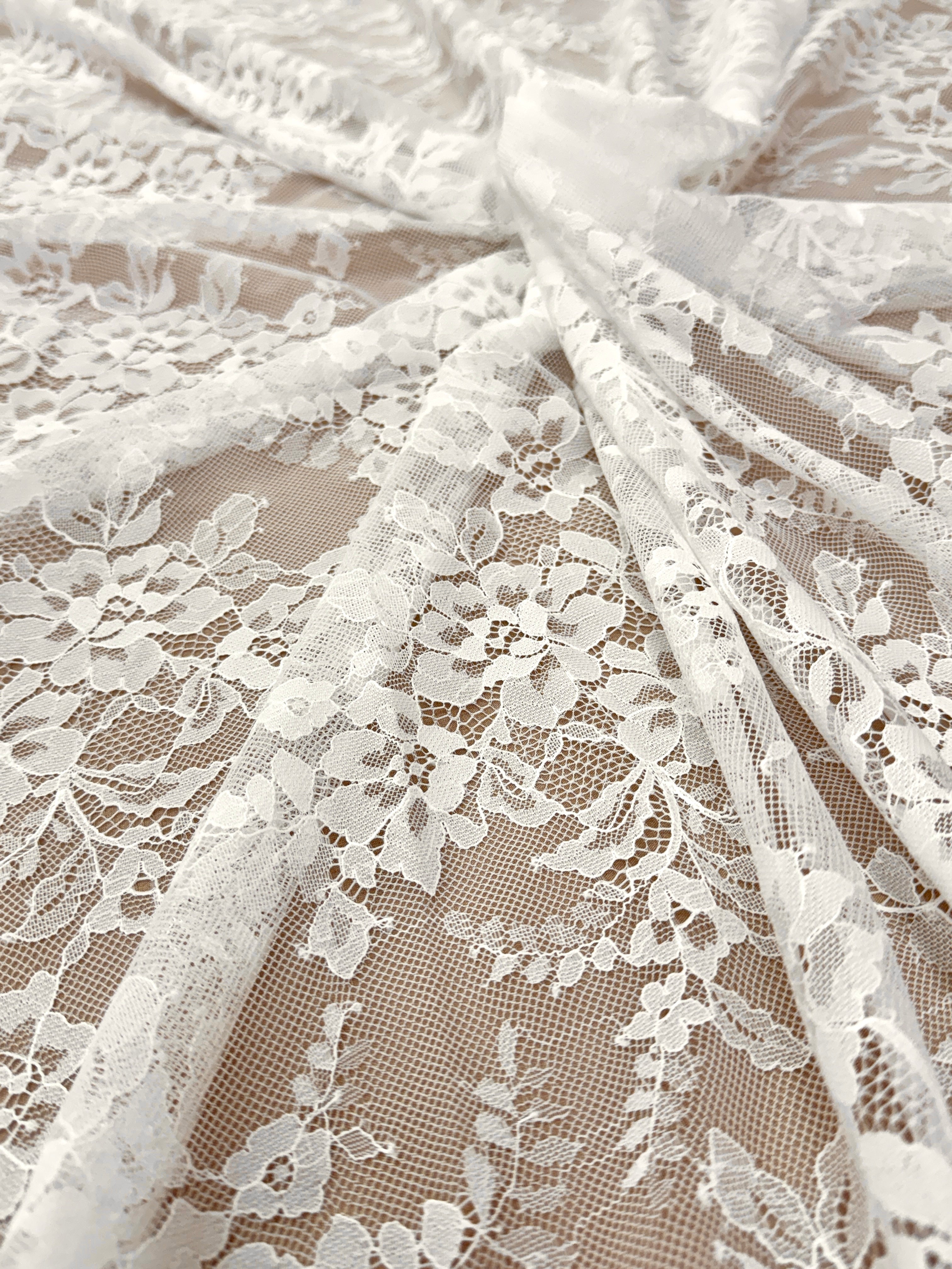 Dantela Chantilly Ivory - Cupon 3 m