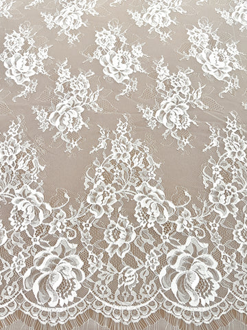 Dantela Chantilly Ivory - Cupon 3 m