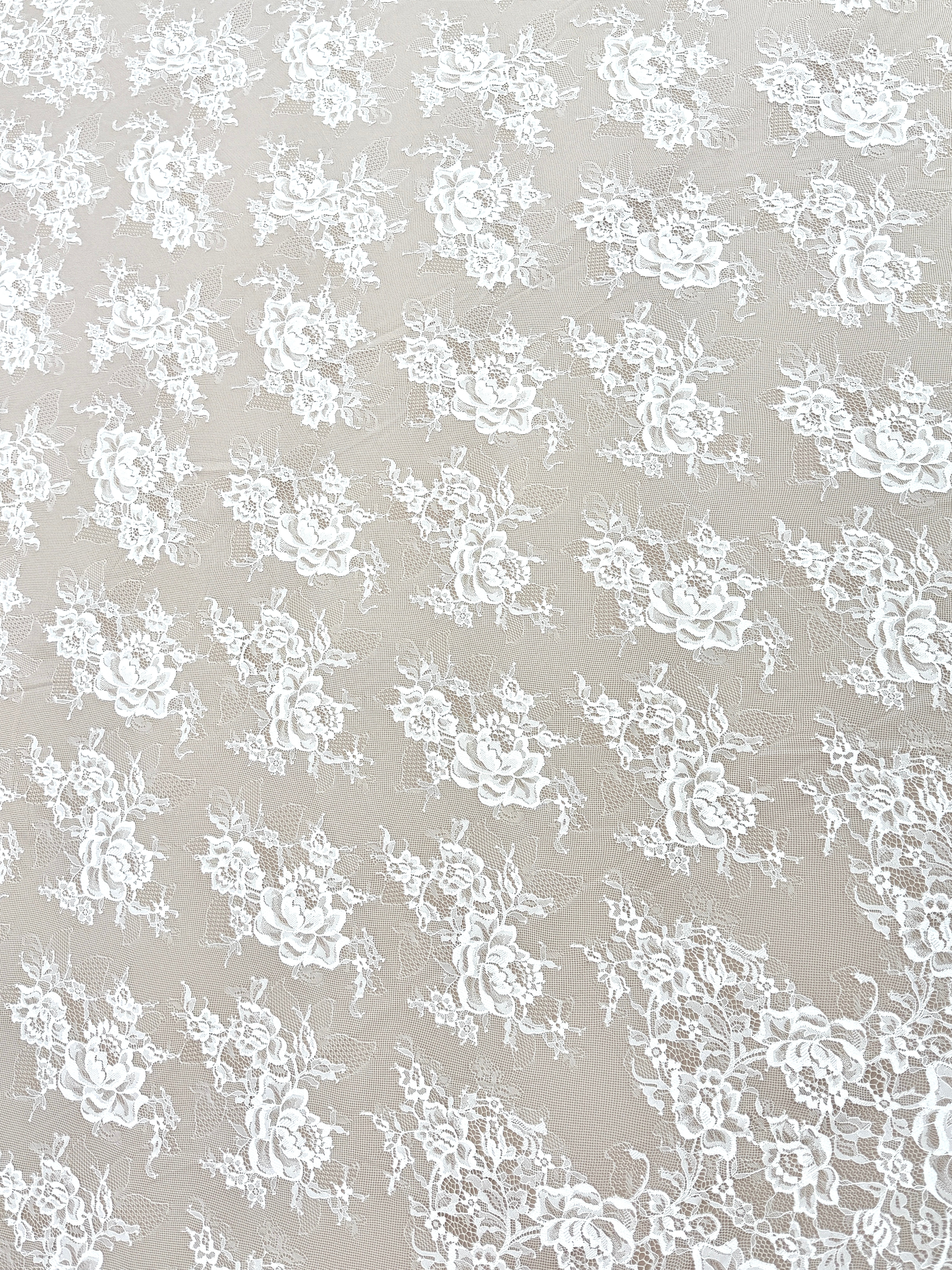 Dantela Chantilly Ivory - Cupon 3 m