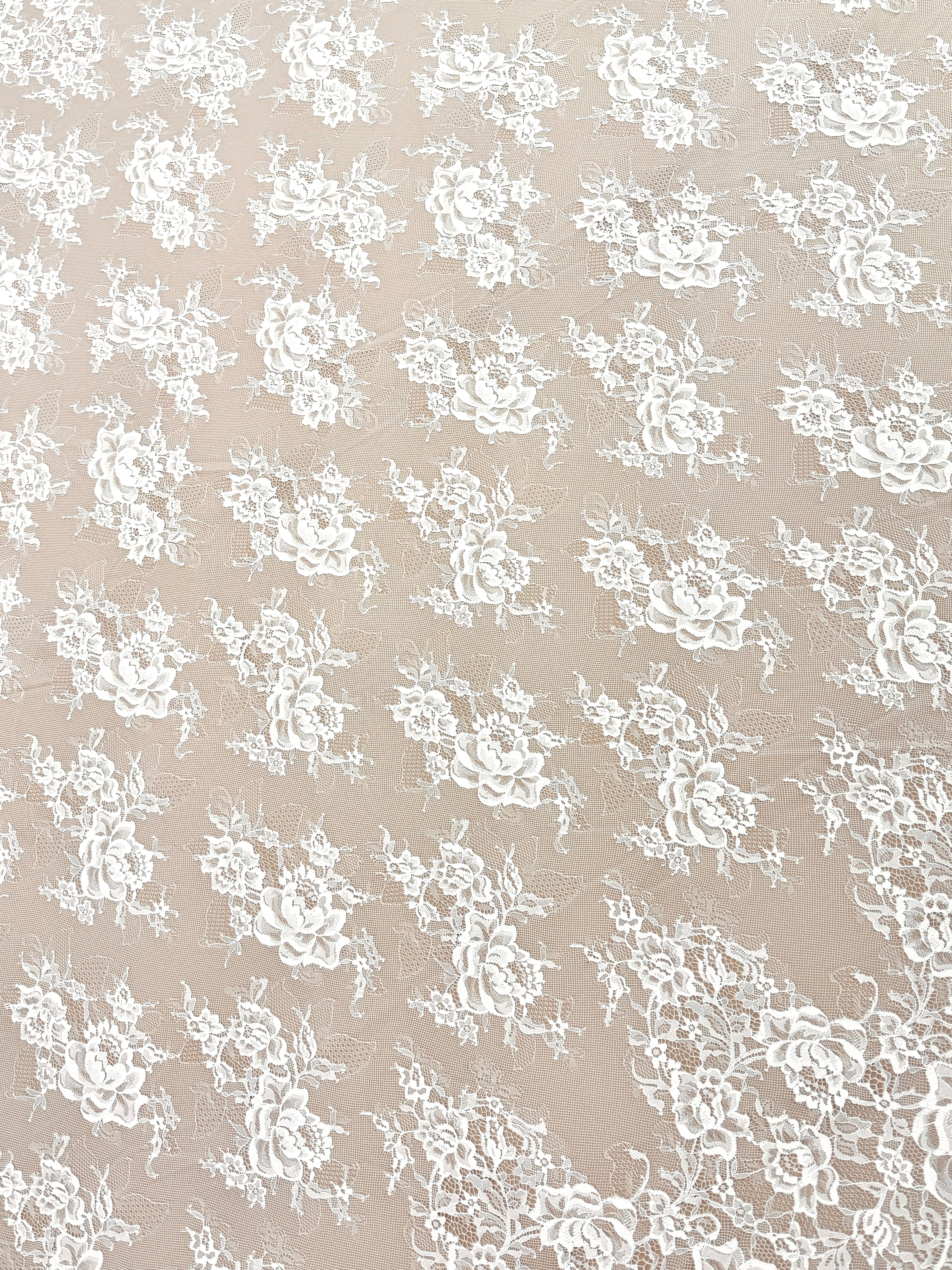 Dantela Chantilly Ivory - Cupon 3 m