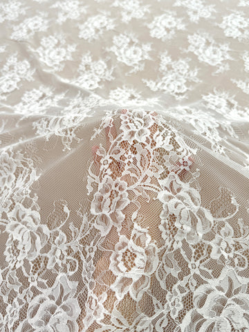 Dantela Chantilly Ivory - Cupon 3 m
